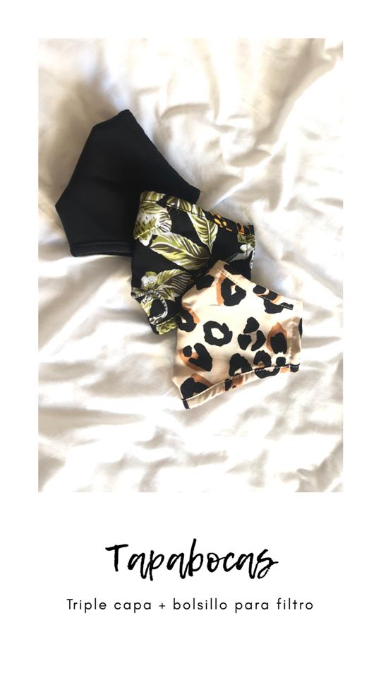 Tapaboca Voile Estampado