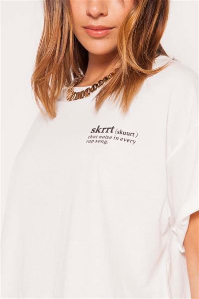 Remera crop SKRRT