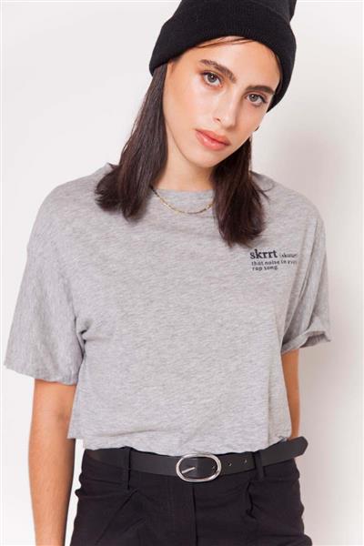 Remera crop SKRRT